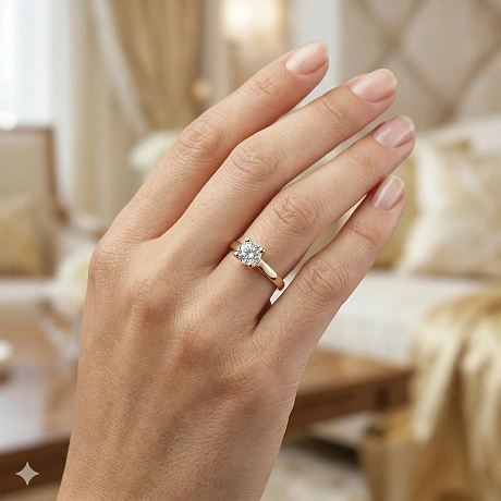 Кольцо из желтого золота