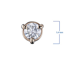 Подвеска из красного золота