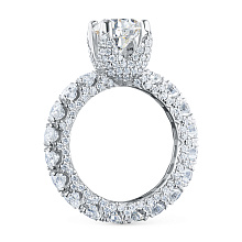 Кольцо из белого золота c бриллиантами