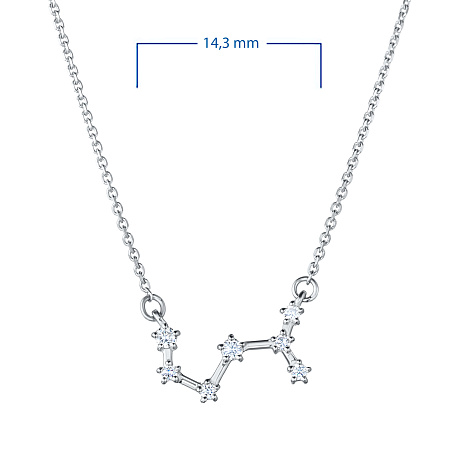 Колье из белого золота