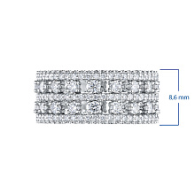 Кольцо из белого золота c бриллиантами
