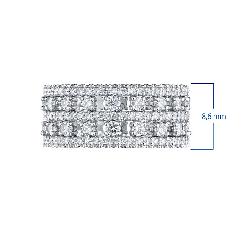 Кольцо из белого золота