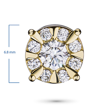 Подвеска из желтого золота