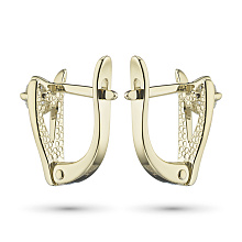 Серьги из желтого золота с бриллиантами