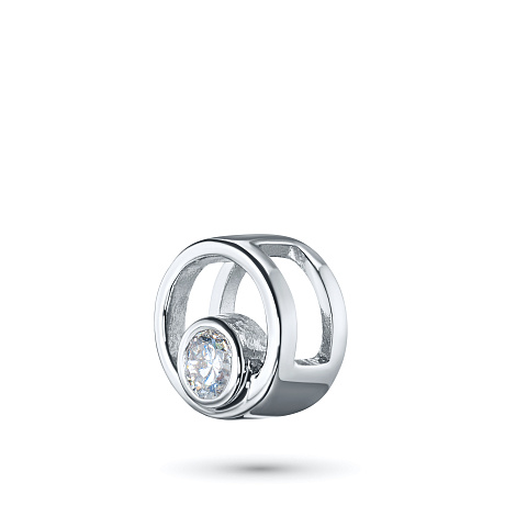 Подвеска из серебра с бриллиантом