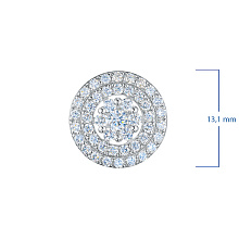 Подвеска из серебра c бриллиантами