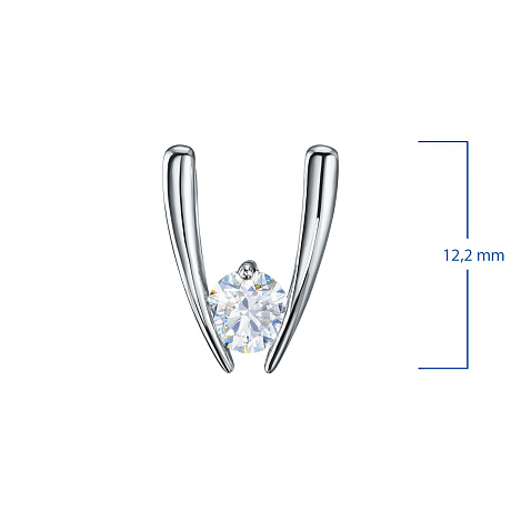 Подвеска из белого золота