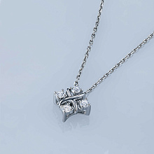 Подвеска из серебра c бриллиантами