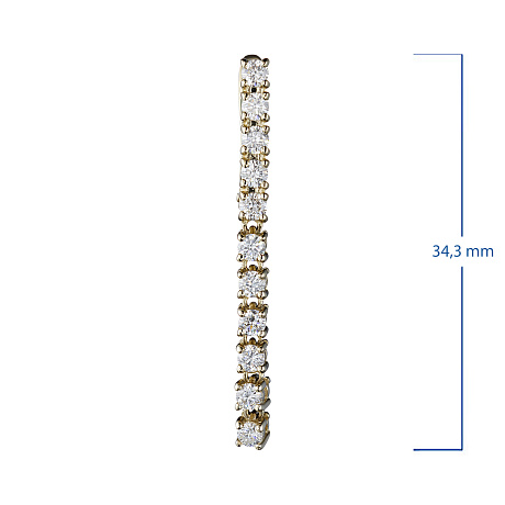 Серьги из желтого золота