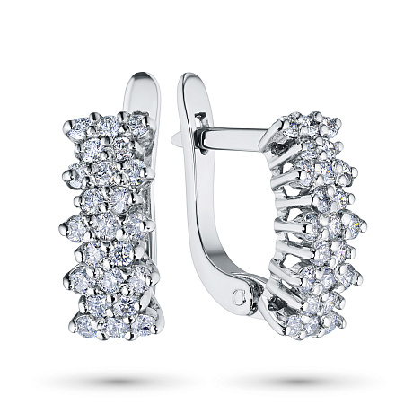 Серьги из белого золота