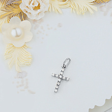 Подвеска из белого золота c бриллиантами