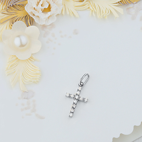 Подвеска из белого золота