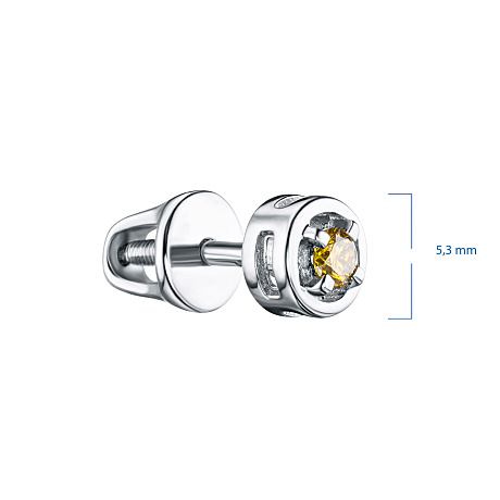 Пусеты из серебра