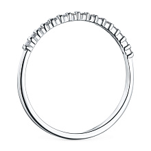 Кольцо из белого золота c бриллиантами