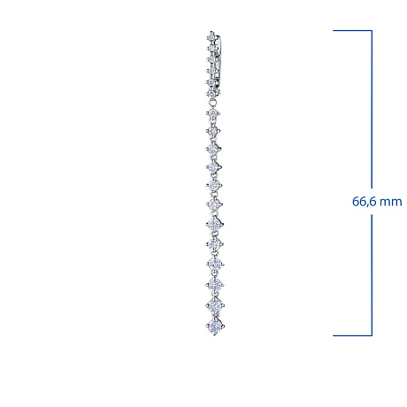 Серьги из белого золота