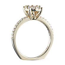 Кольцо из желтого золота c бриллиантами