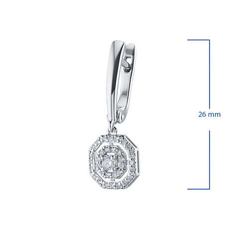 Серьги из белого золота