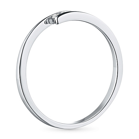 Кольцо из серебра с бриллиантами