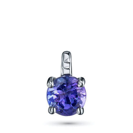 Подвеска из серебра с танзанитом