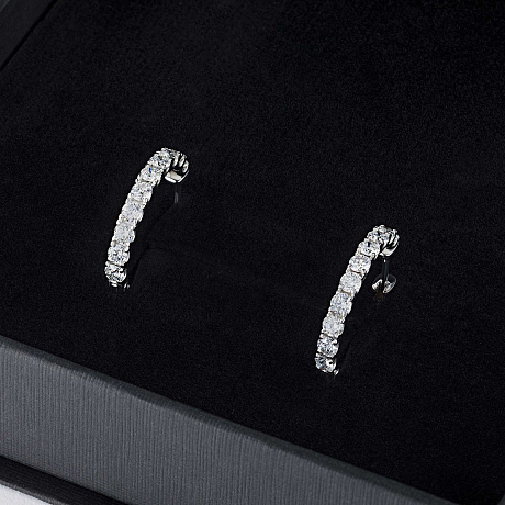 Серьги из белого золота