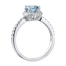 Кольцо из белого золота c бриллиантами