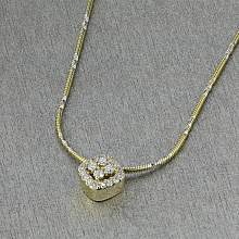 Подвеска из желтого золота c бриллиантами