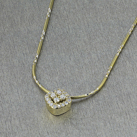 Подвеска из желтого золота