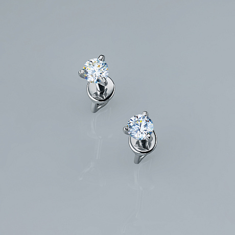 Пусеты из серебра