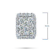 Подвеска из комбинированного золота с бриллиантами