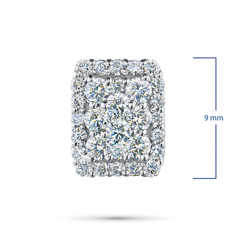 Подвеска из комбинированного золота с бриллиантами