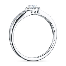 Кольцо из белого золота c бриллиантами