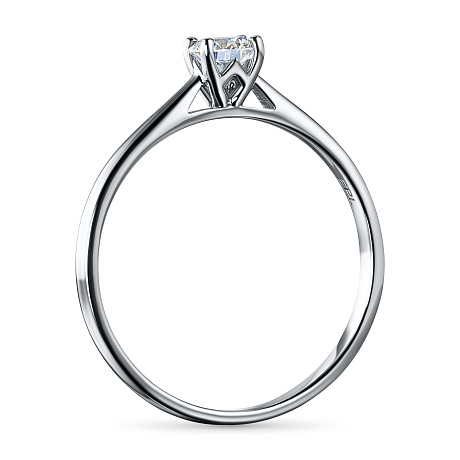 Помолвочное кольцо из серебра