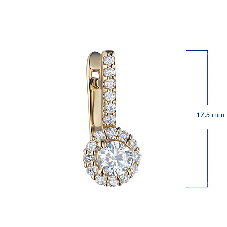 Серьги из желтого золота