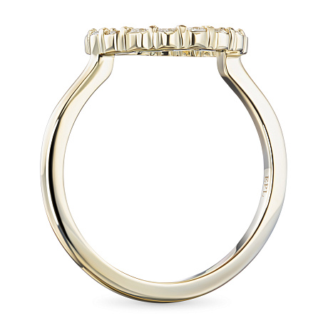 Кольцо из желтого золота с бриллиантами