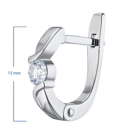 Серьги из белого золота