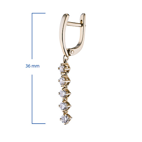 Серьги из желтого золота