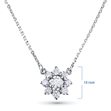 Колье из белого золота c бриллиантами