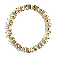 Кольцо из желтого золота c бриллиантами