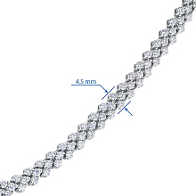 Колье из белого золота c бриллиантами