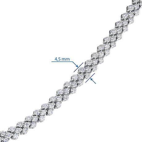 Колье из белого золота