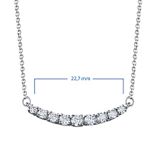 Колье из белого золота c бриллиантами