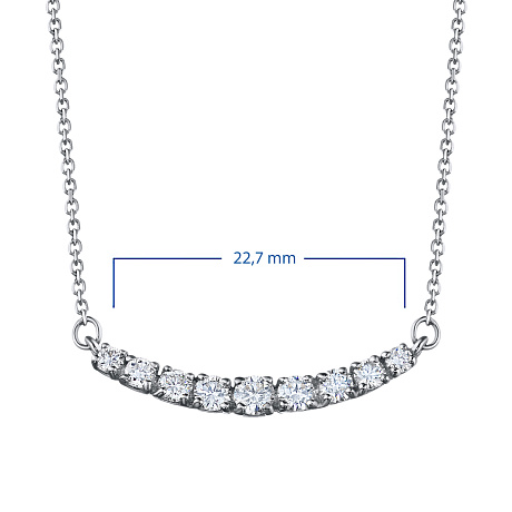 Колье из белого золота