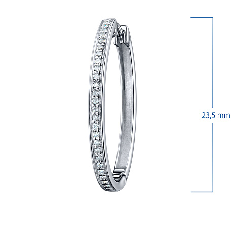 Серьги из белого золота