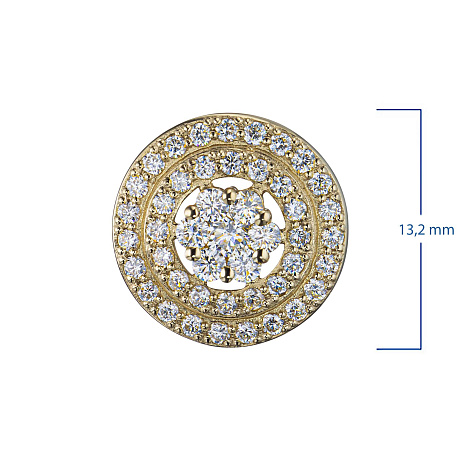 Подвеска из желтого золота