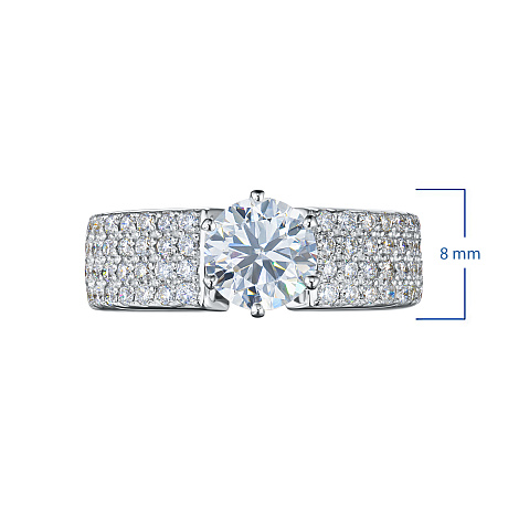 Кольцо из белого золота