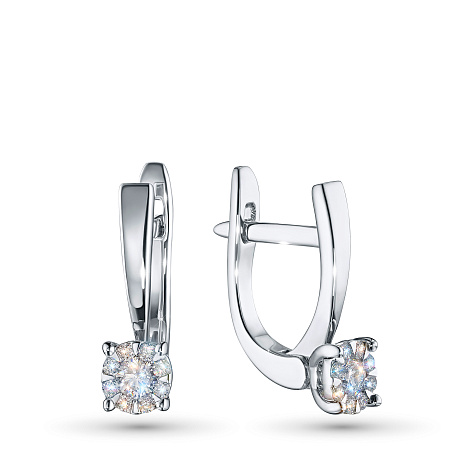 Серьги из белого золота