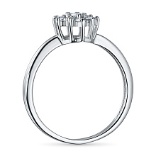 Кольцо из белого золота c бриллиантами