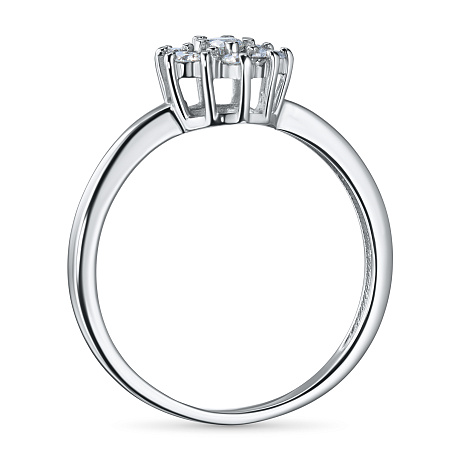 Кольцо из белого золота