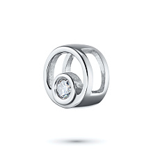 Подвеска из комбинированного золота с бриллиантом