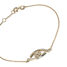 Браслет из желтого золота c бриллиантами